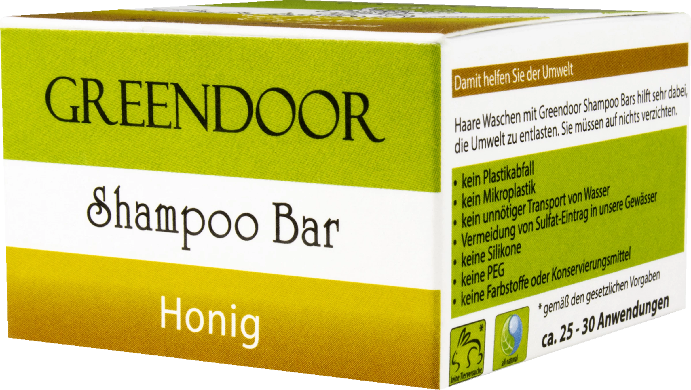 GREENDOOR Shampoo Bar Honig 2 GREENDOOR Shampoo Bar Honig – Bild 2