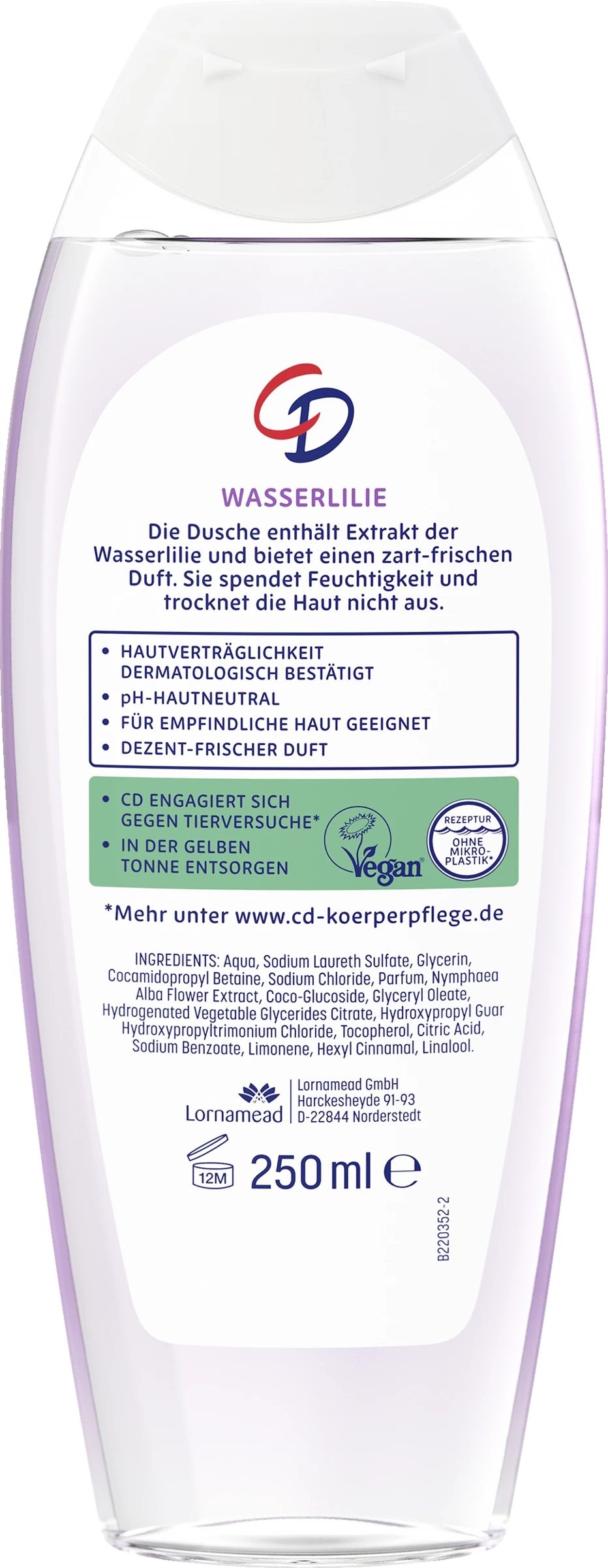 CD Feuchtigkeitsdusche Wasserlilie 2 CD Feuchtigkeitsdusche Wasserlilie – Bild 2