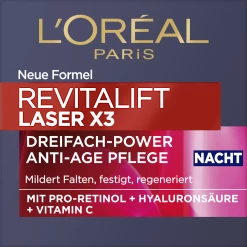 L’Oréal Paris Revitalift Laser X3 Dreifach-Power Anti-Age Pflege Nacht