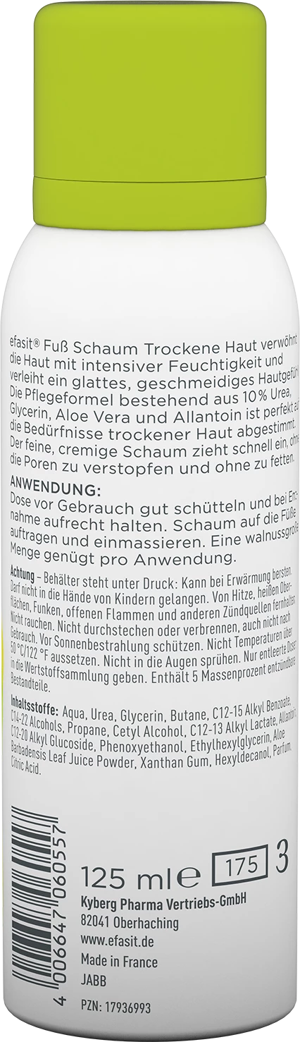 Efasit Fuss Schaum Trockene Haut 2 Efasit Fuss Schaum Trockene Haut – Bild 2