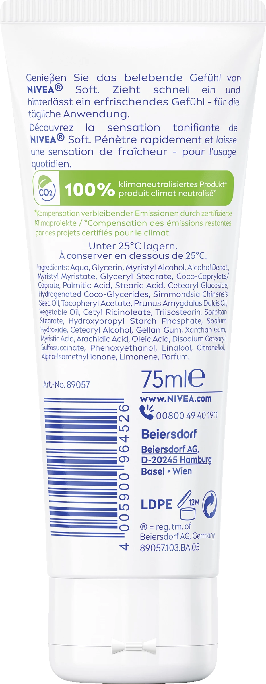 NIVEA Soft Erfrischende Feuchtigkeitscreme Tube 2 NIVEA Soft Erfrischende Feuchtigkeitscreme Tube – Bild 2