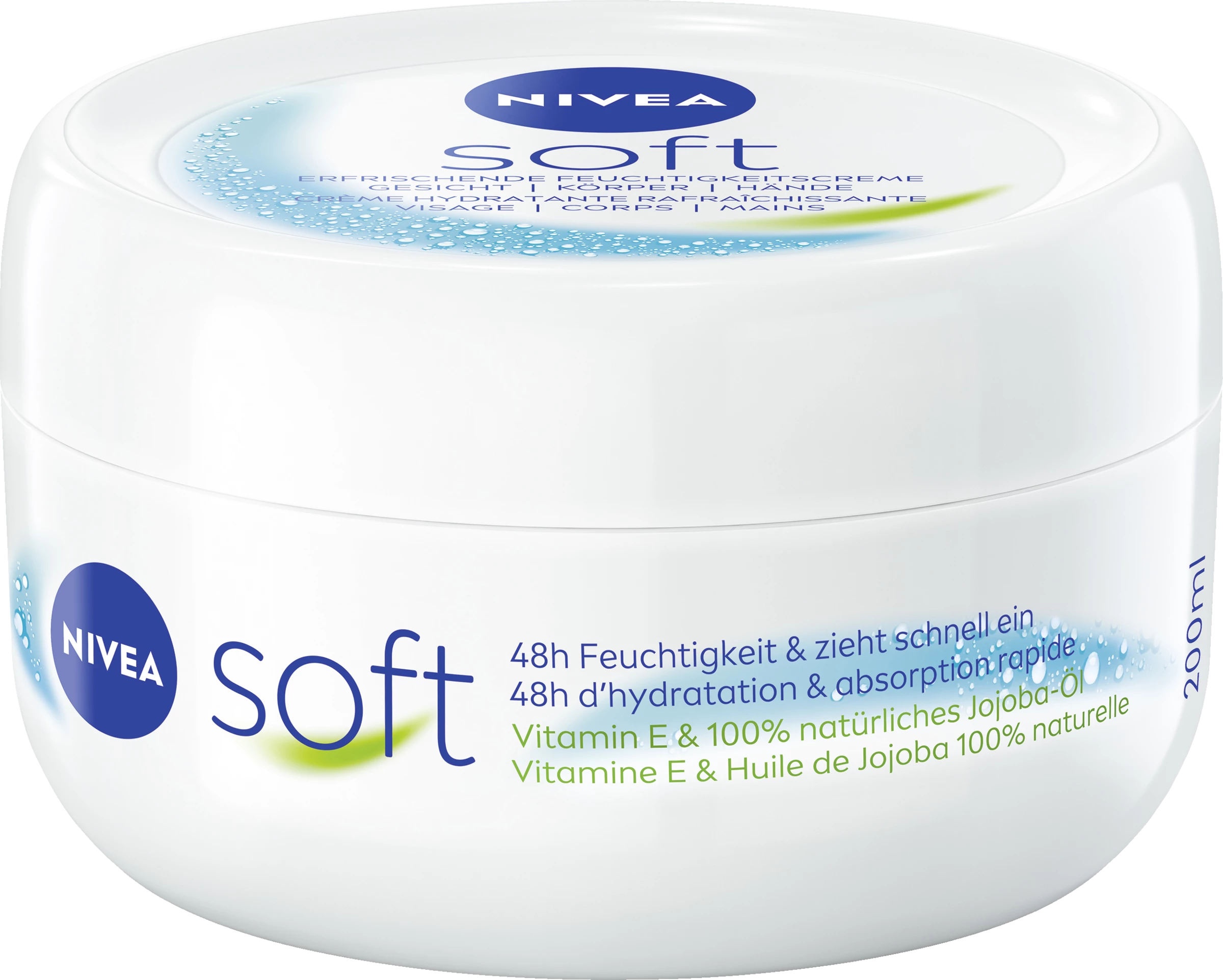 NIVEA Soft Creme Erfrischende Feuchtigkeitscreme Tiegel 1 NIVEA Soft Creme Erfrischende Feuchtigkeitscreme Tiegel