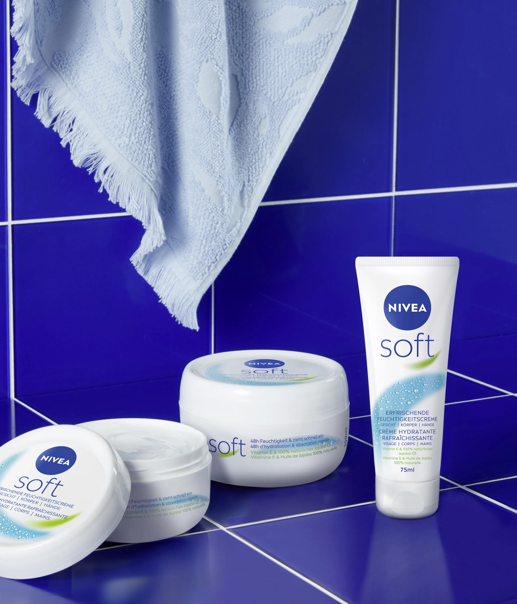 NIVEA Soft Creme Erfrischende Feuchtigkeitscreme Tiegel 4 NIVEA Soft Creme Erfrischende Feuchtigkeitscreme Tiegel – Bild 4