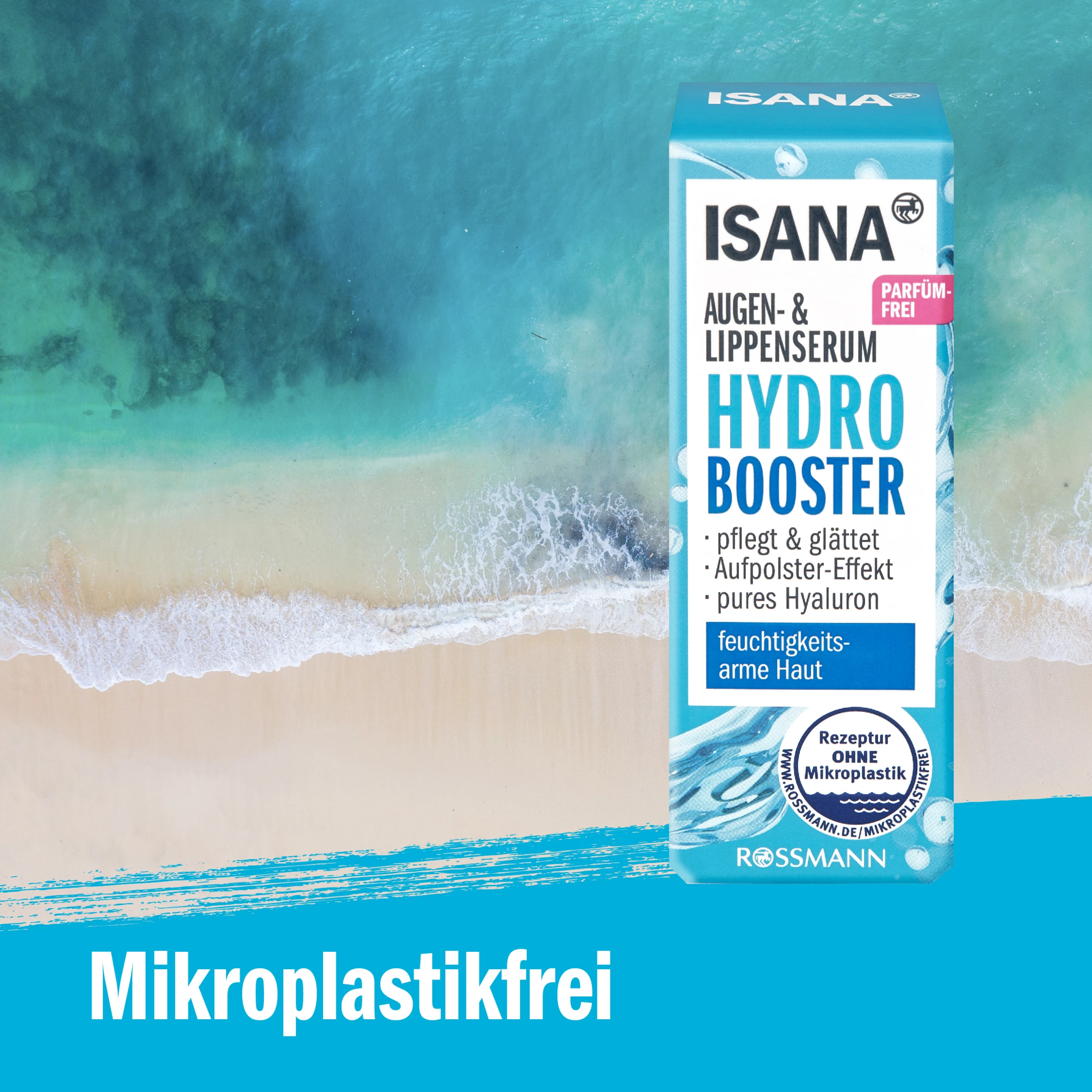 ISANA Hydro Booster Augen-& Lippenserum 2 ISANA Hydro Booster Augen-& Lippenserum – Bild 2