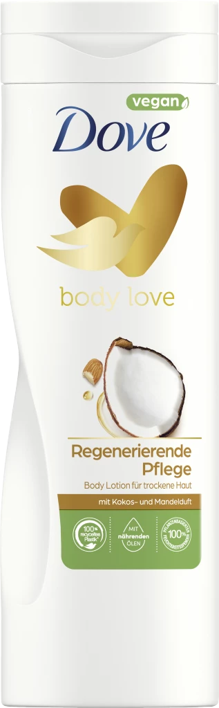 DOVE Body Love Regenerierendes Ritual Body Lotion Mit Kokos- Und Mandelduft 1 DOVE Body Love Regenerierendes Ritual Body Lotion Mit Kokos- Und Mandelduft