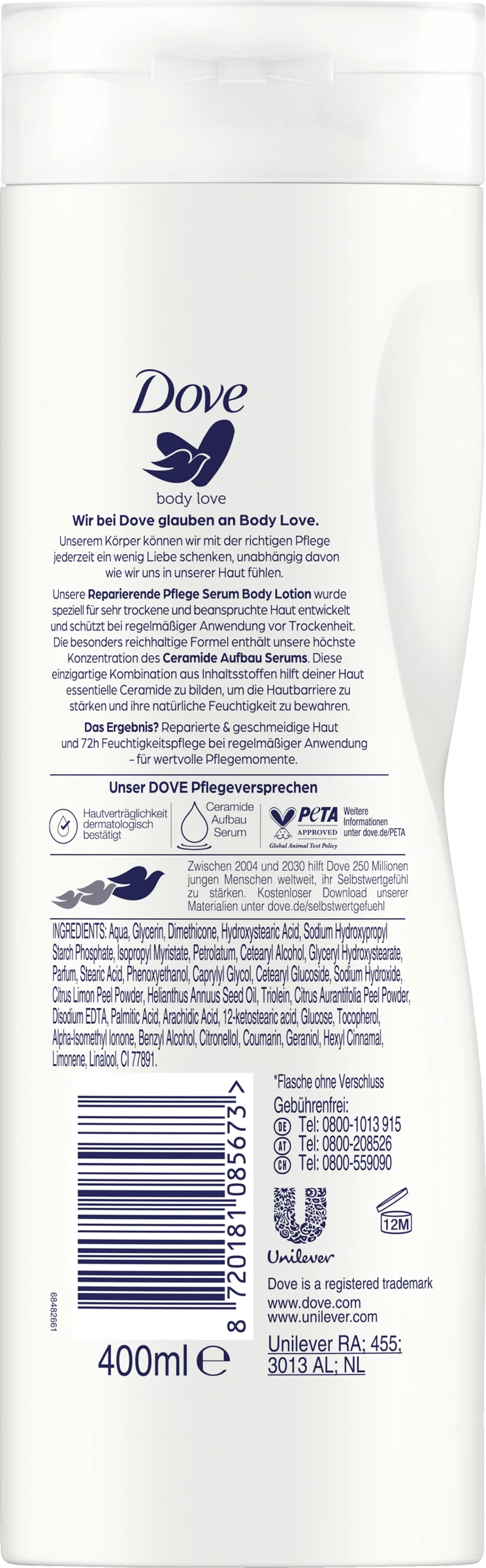 DOVE Body Love Reparierendes Pflege Serum Body Lotion 2 DOVE Body Love Reparierendes Pflege Serum Body Lotion – Bild 2