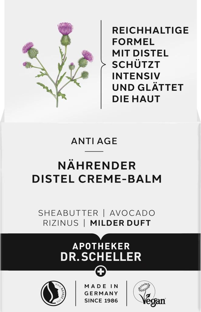 Dr. Scheller Anti-Age Nährender Distel Creme-Balm 1 Dr. Scheller Anti-Age Nährender Distel Creme-Balm