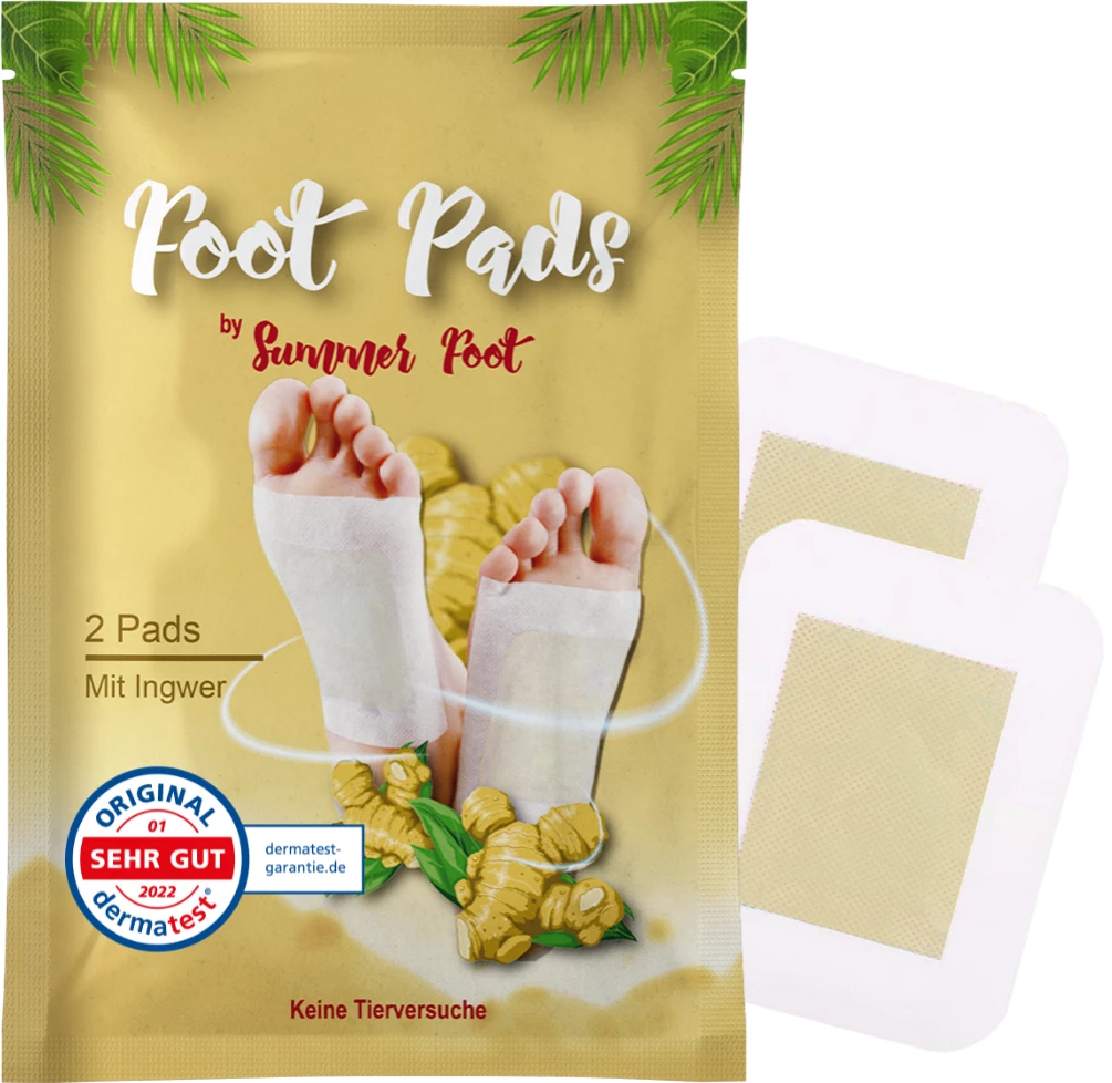 Summer Foot Overnight Fußpads Mit Ingweröl 1 Summer Foot Overnight Fußpads Mit Ingweröl