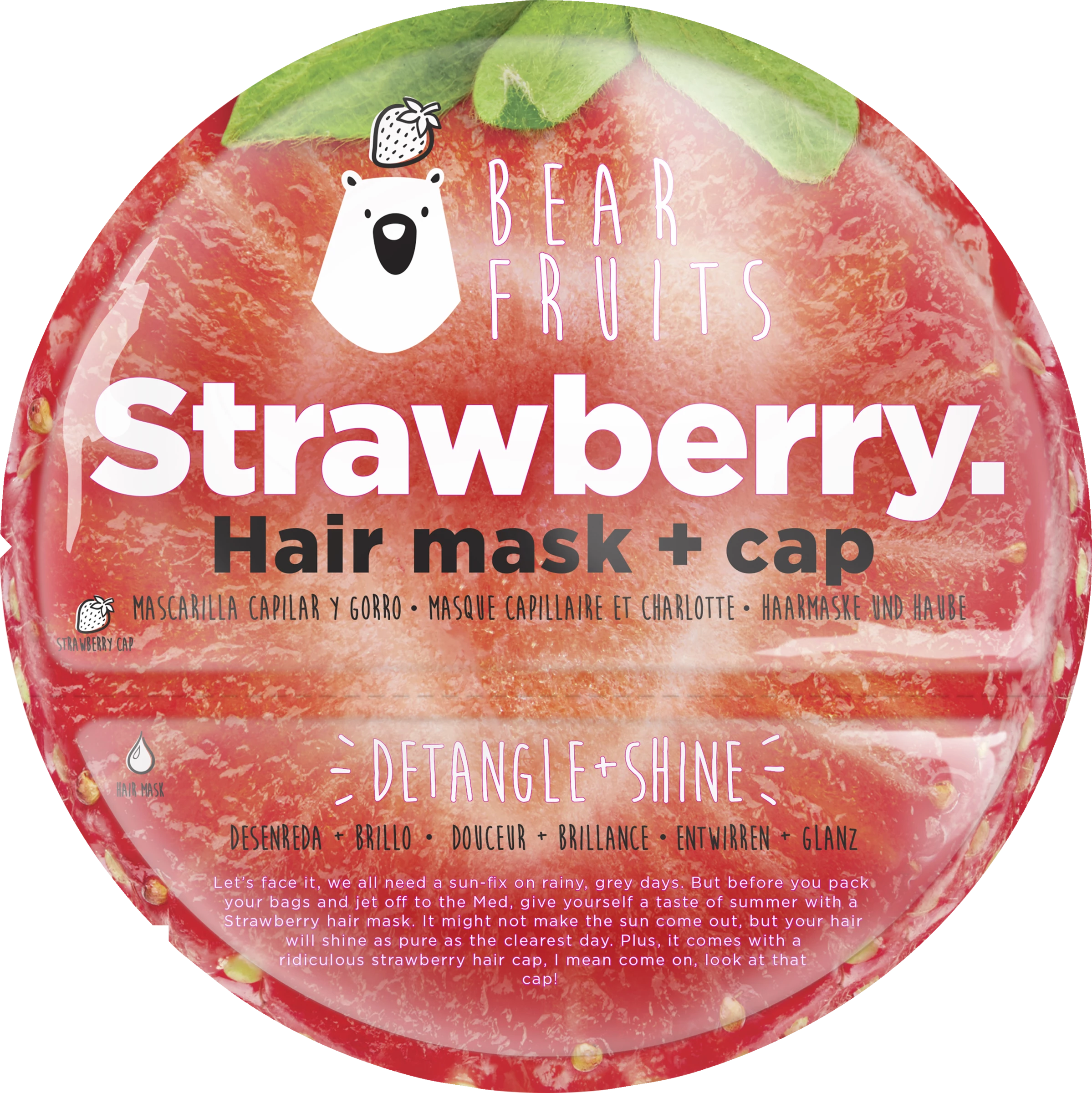 Bear Fruits Haarmaske Strawberry + Cap 1 Bear Fruits Haarmaske Strawberry + Cap