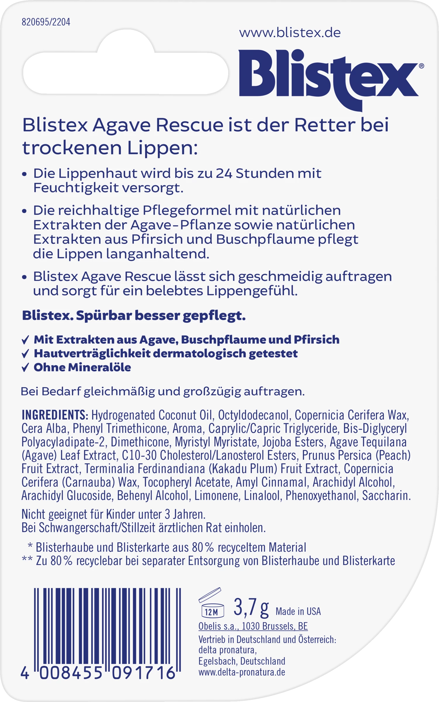 Blistex® Agave Rescue Intensive Care 2 Blistex® Agave Rescue Intensive Care – Bild 2