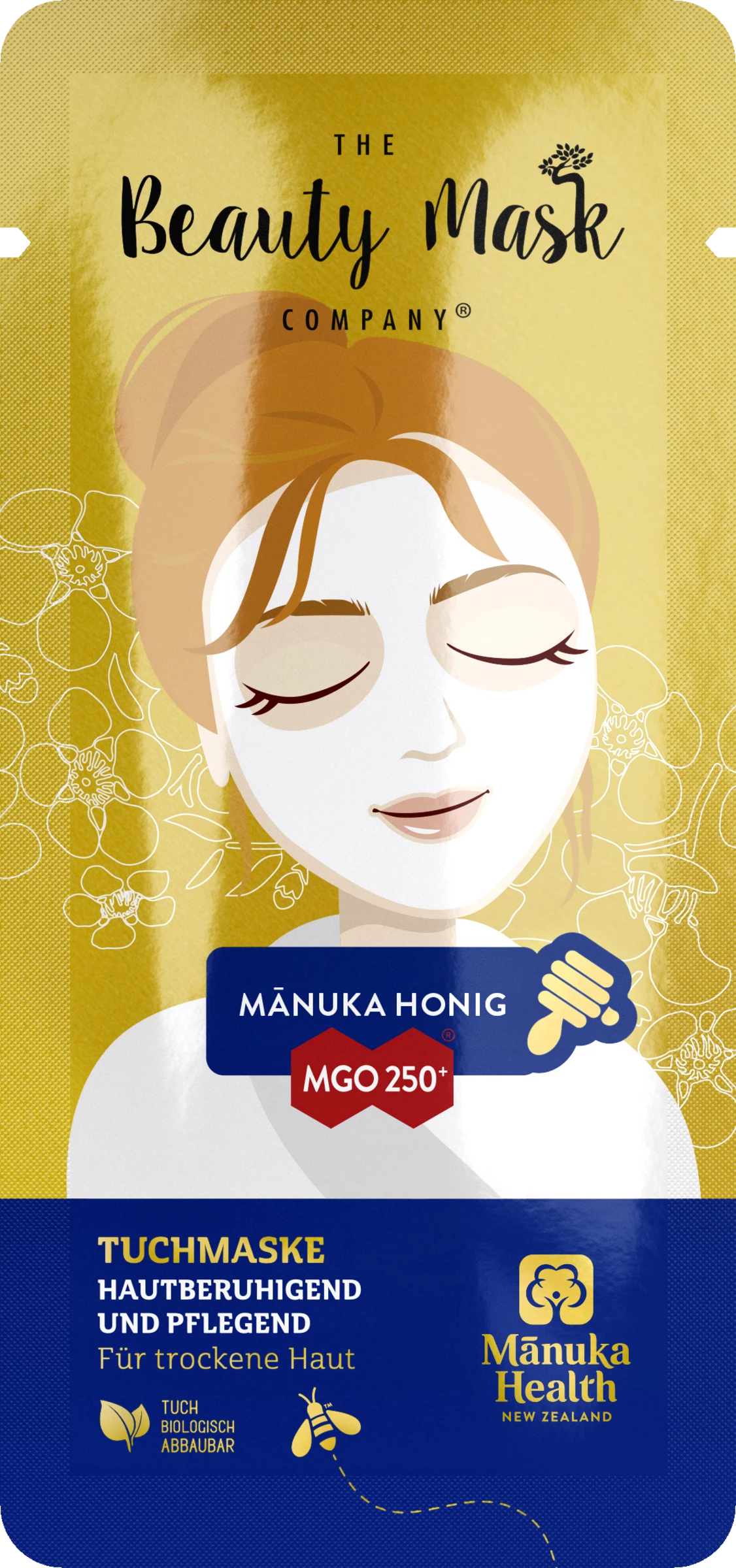 The Beauty Mask Company Tuchmaske Manuka Honig 1 The Beauty Mask Company Tuchmaske Manuka Honig