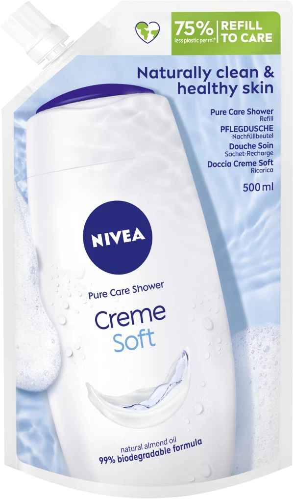 NIVEA Pflegedusche Creme Soft Nachfüllbeutel 1 NIVEA Pflegedusche Creme Soft Nachfüllbeutel