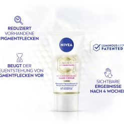 NIVEA Luminous Anti-Pigmentflecken Hochwirksame Hand Creme LSF15 7 NIVEA Luminous Anti-Pigmentflecken Hochwirksame Hand Creme LSF15 -Compeed Geschäft MAM 9306070 SHOP IMAGE 1.4