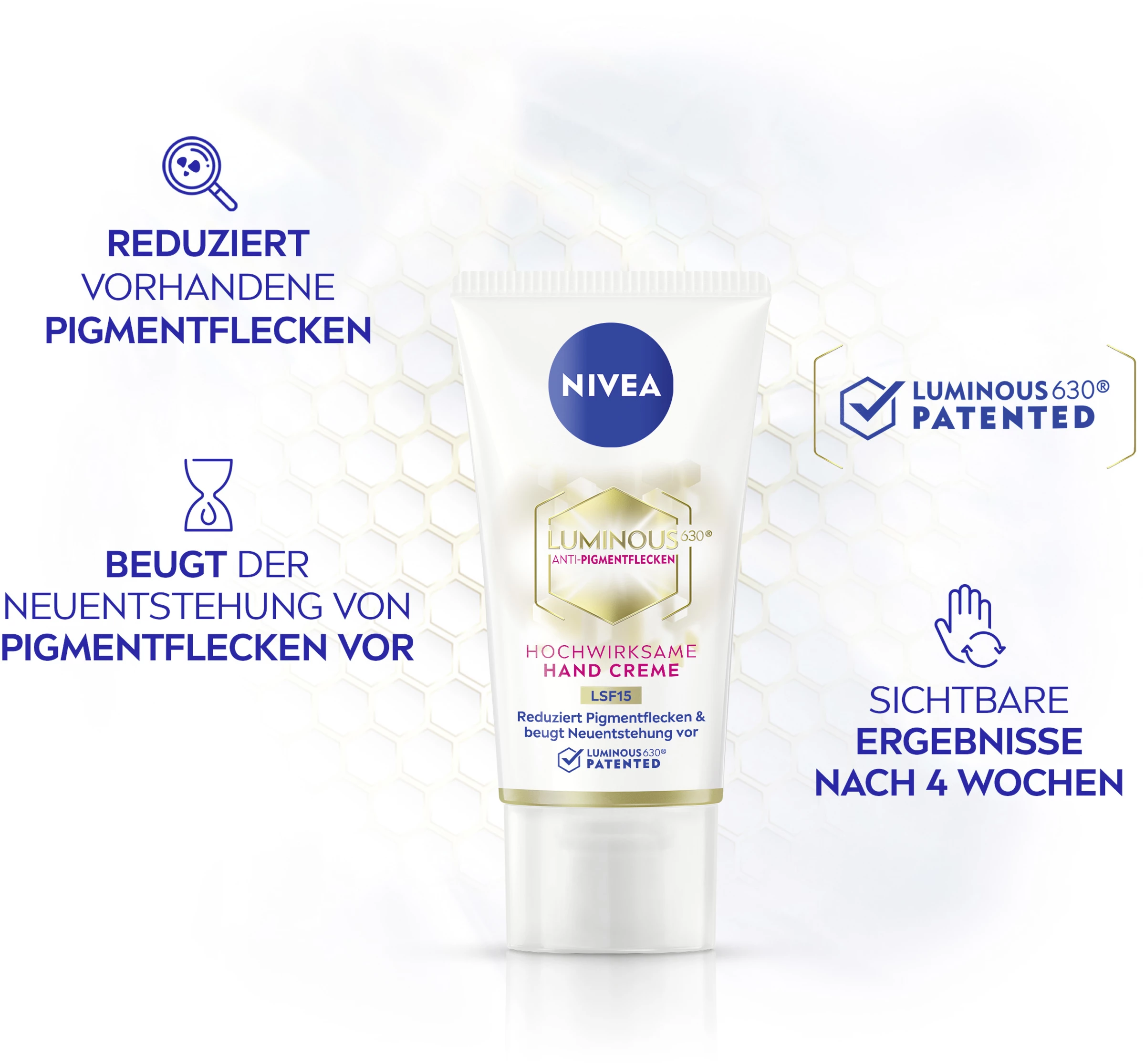 NIVEA Luminous Anti-Pigmentflecken Hochwirksame Hand Creme LSF15 4 NIVEA Luminous Anti-Pigmentflecken Hochwirksame Hand Creme LSF15 – Bild 4