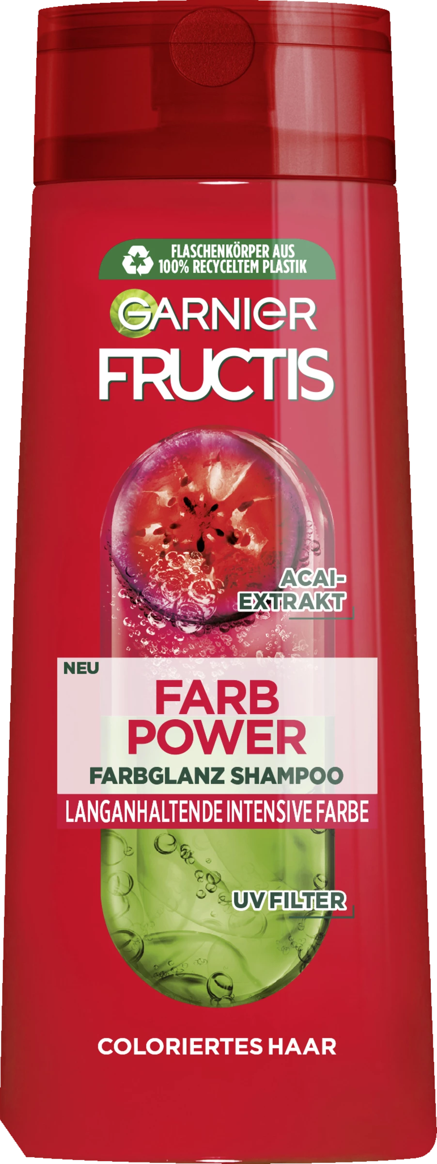 Garnier Fructis Goji Farb Power Kräftigendes Shampoo Für Coloriertes Haar 1 Garnier Fructis Goji Farb Power Kräftigendes Shampoo Für Coloriertes Haar