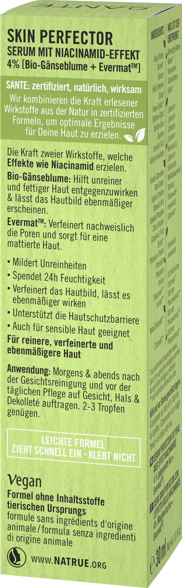 Sante Skin Perfector Serum Mit Niacinamid-Effekt 3 Sante Skin Perfector Serum Mit Niacinamid-Effekt – Bild 3