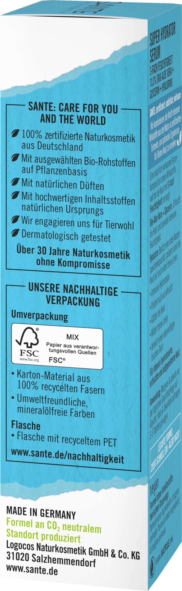 Sante Super Hydrator Serum 3-fach Feuchtigkeit 2 Sante Super Hydrator Serum 3-fach Feuchtigkeit – Bild 2