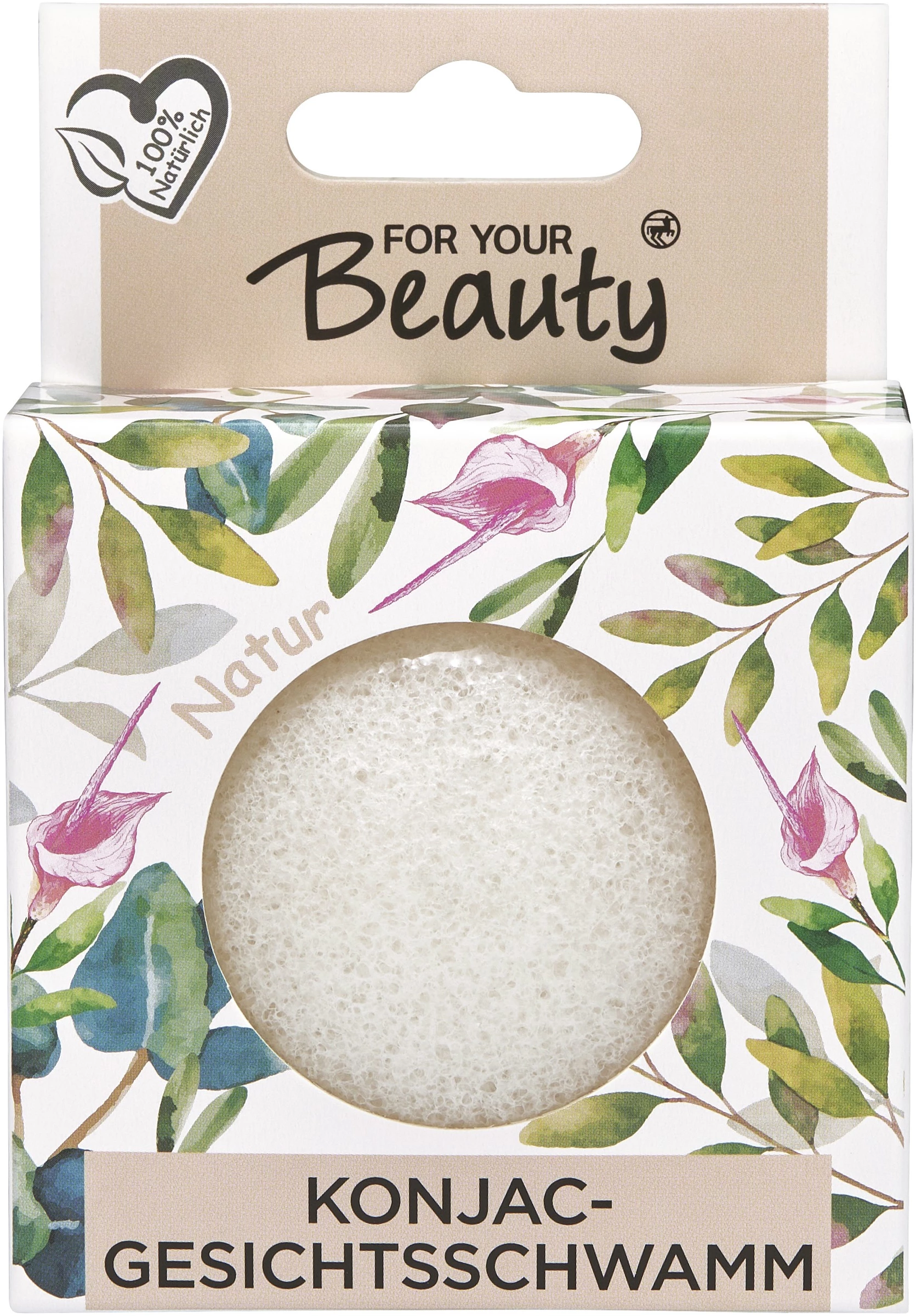 FOR YOUR Beauty Konjac-Gesichtsschwamm Kurkuma 1 FOR YOUR Beauty Konjac-Gesichtsschwamm Kurkuma