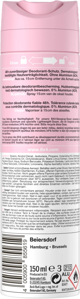 8x4 Deodorant Spray N°3 Velvet Blossom 2 8x4 Deodorant Spray N°3 Velvet Blossom – Bild 2