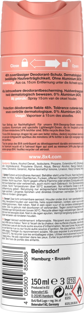 8x4 Deodorant Spray N°14 Floral Breeze 2 8x4 Deodorant Spray N°14 Floral Breeze – Bild 2