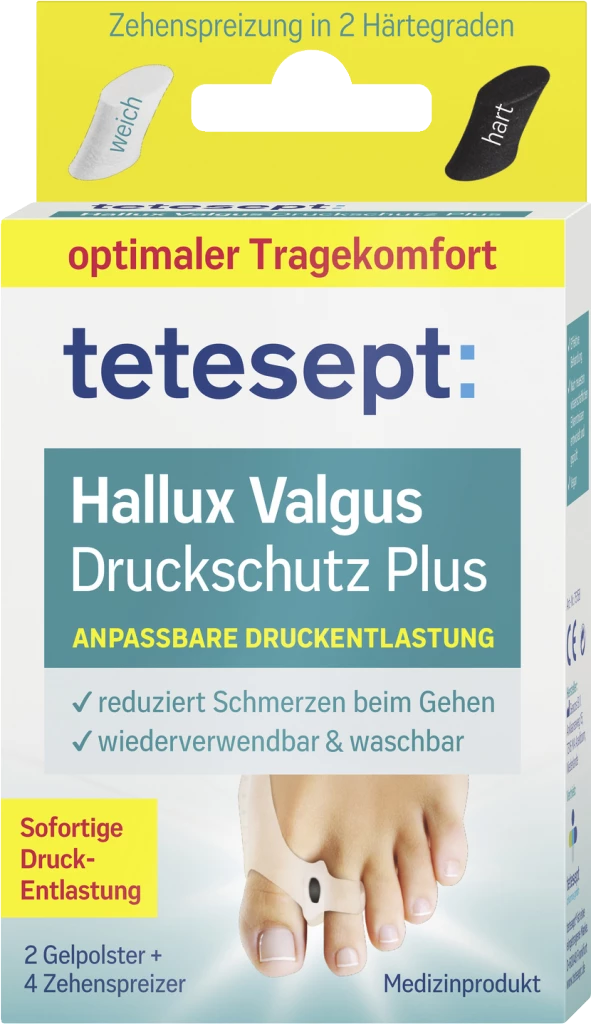 Tetesept Med Foot Care Hallux Valgus Druckschutz Plus 1 Tetesept Med Foot Care Hallux Valgus Druckschutz Plus
