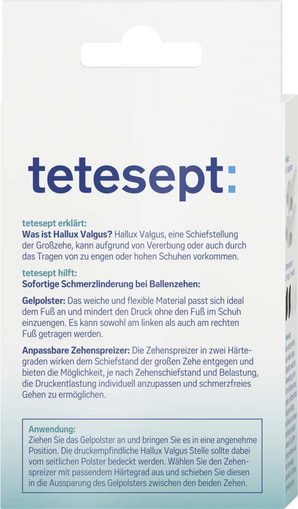 Tetesept Med Foot Care Hallux Valgus Druckschutz Plus 2 Tetesept Med Foot Care Hallux Valgus Druckschutz Plus – Bild 2